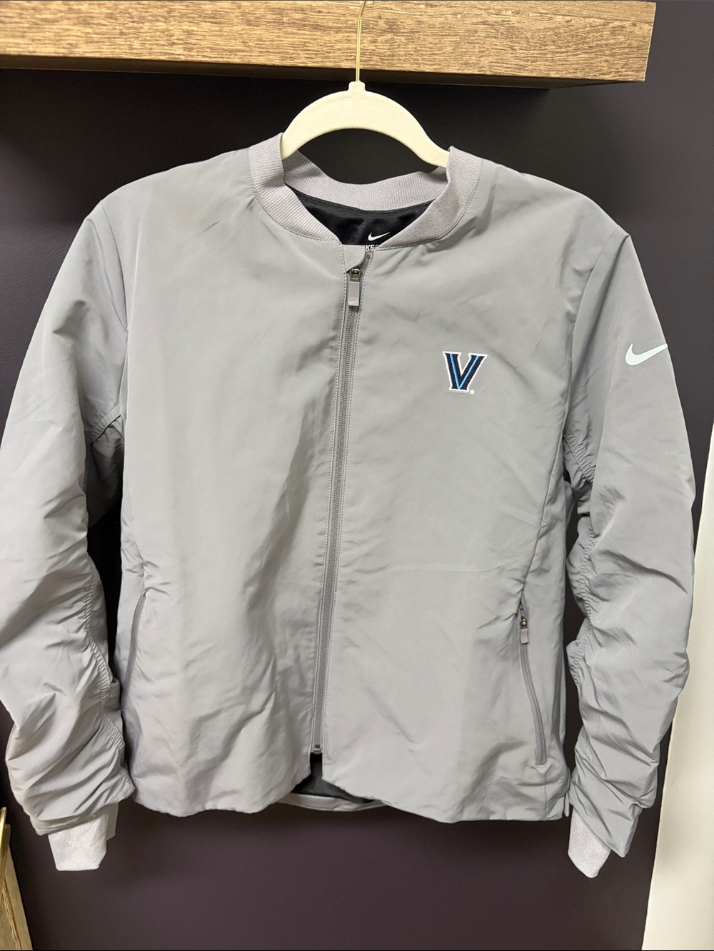 Nike Gray Villanova Jacket -Zip-Up-Womens! NWOT!!